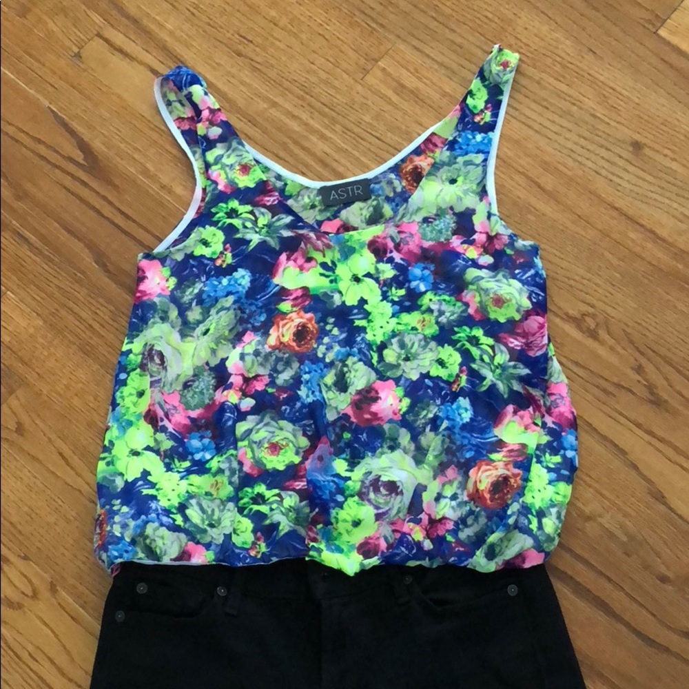 Floral tank top
